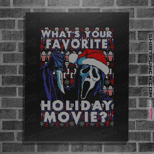 Secret_Shirts Posters / 4"x6" / Black Holiday Scream