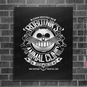 Secret_Shirts Posters / 4"x6" / Black Robotnik's Animal Clinic