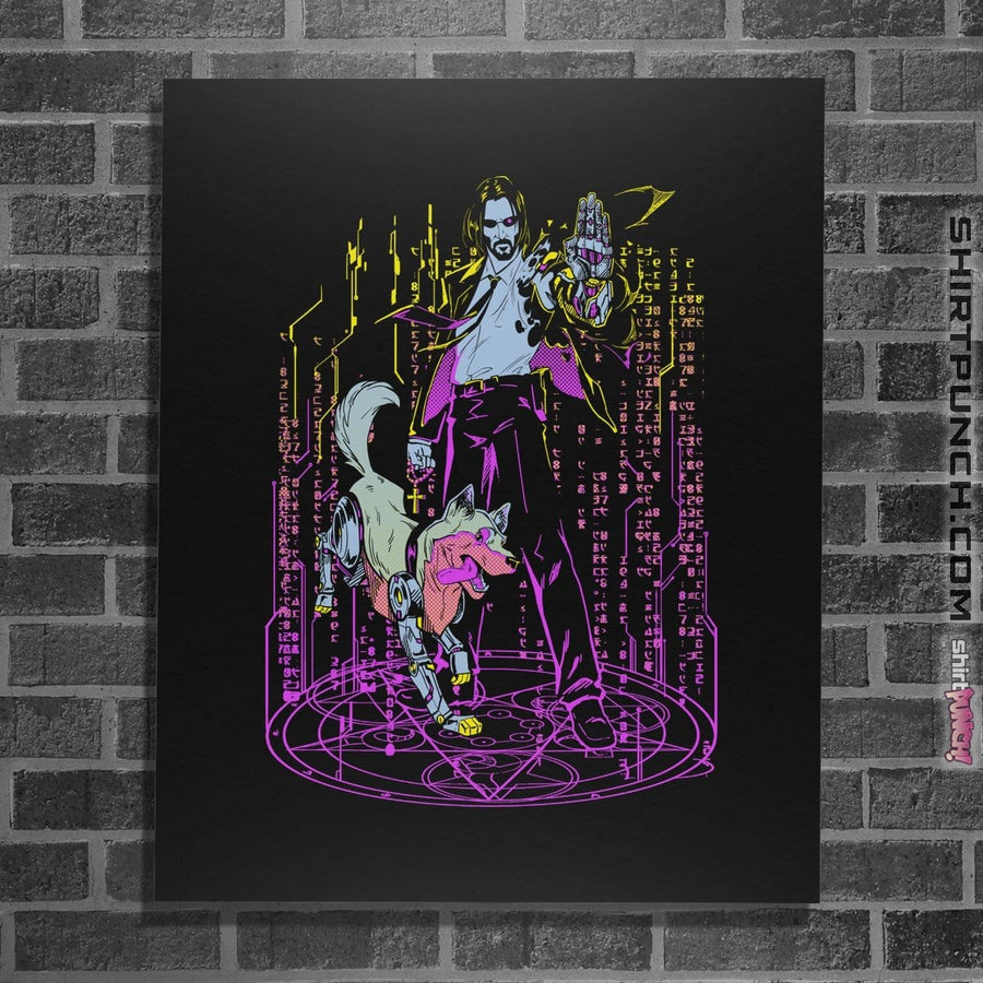 Shirts Posters / 4"x6" / Black Keanuverse 2077