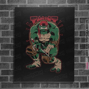 Daily_Deal_Shirts Posters / 4"x6" / Black Dark Ninja Returns