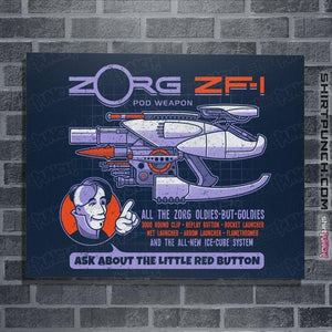 Secret_Shirts Posters / 4"x6" / Navy Ask About the Little Red Button