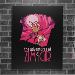 Shirts Posters / 4"x6" / Black The Adventures Of Zim And Gir