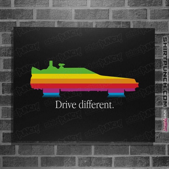 Secret_Shirts Posters / 4"x6" / Black Drive Different