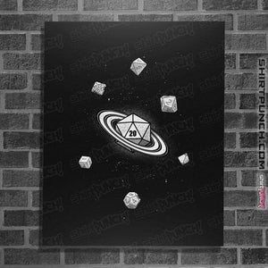 Secret_Shirts Posters / 4"x6" / Black RPG Dice Galaxy