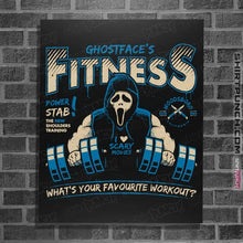 Load image into Gallery viewer, Secret_Shirts Posters / 4&quot;x6&quot; / Black Ghostface&#39;s Fitness
