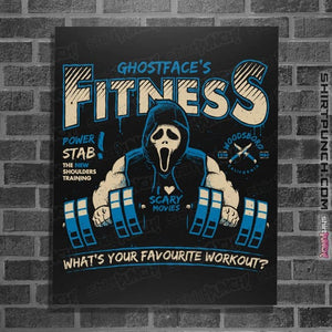 Secret_Shirts Posters / 4"x6" / Black Ghostface's Fitness