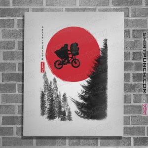 Daily_Deal_Shirts Posters / 4"x6" / White The Extra-Terrestrial in Japan