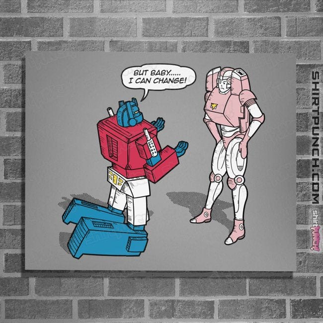 Daily_Deal_Shirts Posters / 4"x6" / Sports Grey He Can Change