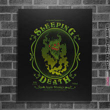 Load image into Gallery viewer, Shirts Posters / 4&quot;x6&quot; / Black Sleeping Death Whiskey

