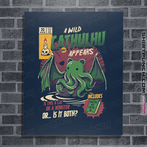 Shirts Posters / 4"x6" / Navy Cathulhu