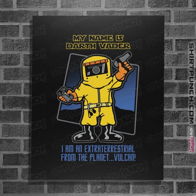 Secret_Shirts Posters / 4"x6" / Black Vader From Vulcan
