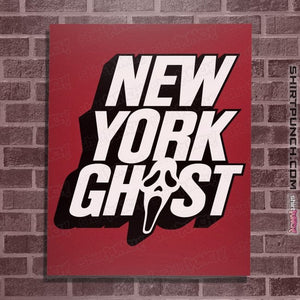 Daily_Deal_Shirts Posters / 4"x6" / Red New York Ghost