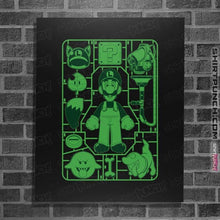 Load image into Gallery viewer, Secret_Shirts Posters / 4&quot;x6&quot; / Black Luigi Model Sprue
