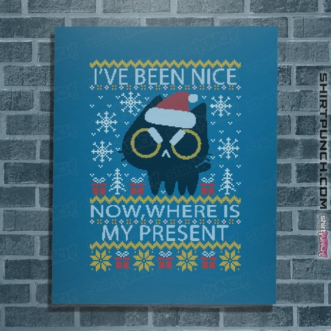 Daily_Deal_Shirts Posters / 4"x6" / Sapphire Where Is My Present