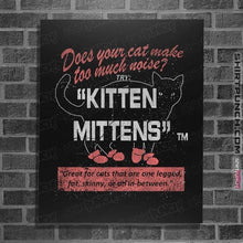 Load image into Gallery viewer, Secret_Shirts Posters / 4&quot;x6&quot; / Black Kitten Mittens
