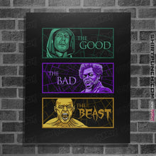 Load image into Gallery viewer, Shirts Posters / 4&quot;x6&quot; / Black The Good, The Bad, And The Beast
