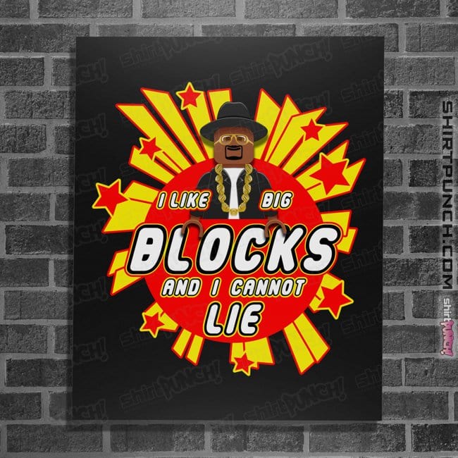 Secret_Shirts Posters / 4"x6" / Black Big Blocks