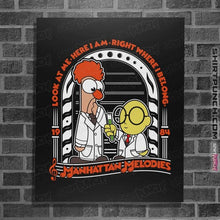 Load image into Gallery viewer, Shirts Posters / 4&quot;x6&quot; / Black Beaker and Bunsen Melodies
