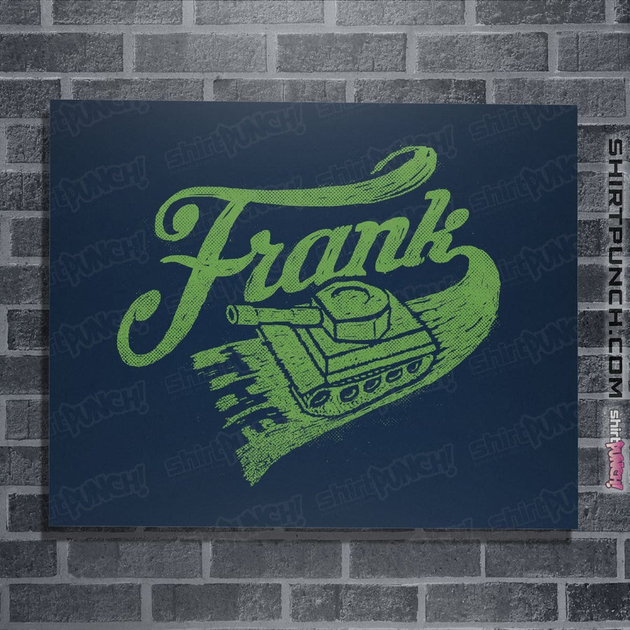 Shirts Posters / 4"x6" / Navy Frank the Tank