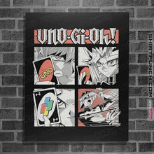 Load image into Gallery viewer, Secret_Shirts Posters / 4&quot;x6&quot; / Black UNO-Gi-Oh!!

