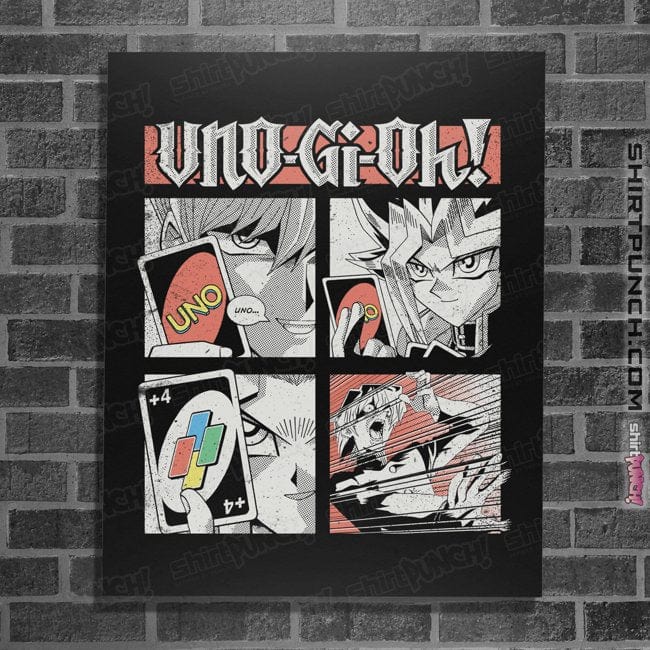 Secret_Shirts Posters / 4"x6" / Black UNO-Gi-Oh!!