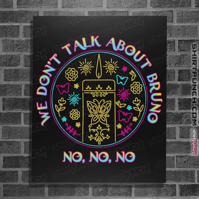 Secret_Shirts Posters / 4"x6" / Black Bruno No No No