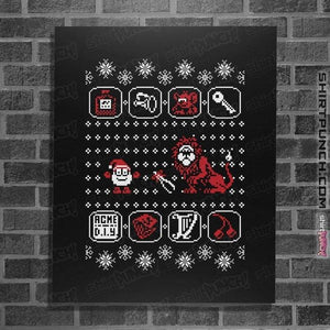 Shirts Posters / 4"x6" / Black Santa Of The Yolk Folk