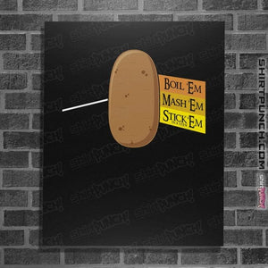 Shirts Posters / 4"x6" / Black Dark Side Of The Tater