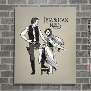 Daily_Deal_Shirts Posters / 4"x6" / Natural Leia & Han Rebels