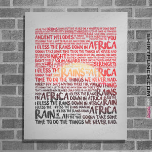 Shirts Posters / 4"x6" / White Africa