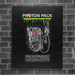 Shirts Posters / 4"x6" / Black Proton Pack