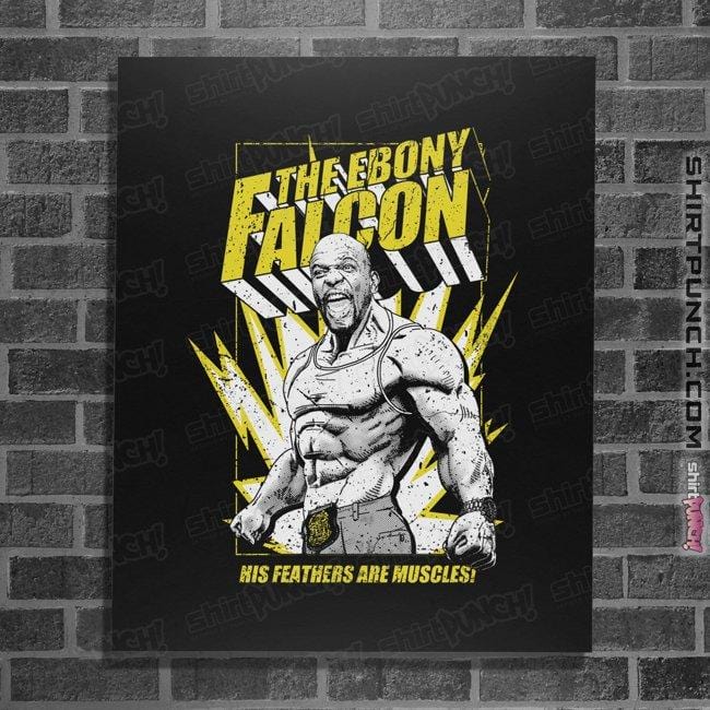 Secret_Shirts Posters / 4"x6" / Black The Ebony Falcon