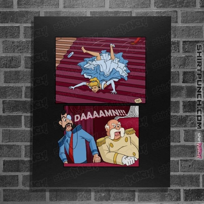 Secret_Shirts Posters / 4"x6" / Black Falling Princess