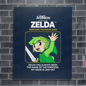 Daily_Deal_Shirts Posters / 4"x6" / Navy Not Zelda