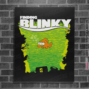 Shirts Posters / 4"x6" / Black Finding Blinky