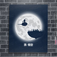 Load image into Gallery viewer, Shirts Posters / 4&quot;x6&quot; / Navy Don&#39;t Look At The Full Moon
