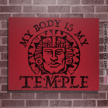 Load image into Gallery viewer, Shirts Posters / 4&quot;x6&quot; / Red My Body Is A Hidden Temple
