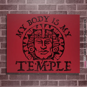 Shirts Posters / 4"x6" / Red My Body Is A Hidden Temple