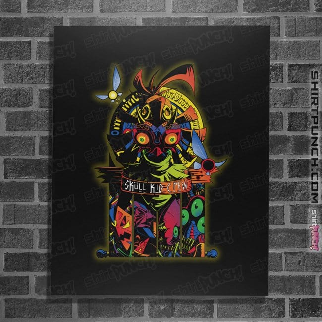 Secret_Shirts Posters / 4"x6" / Black The Skull Kid Crew