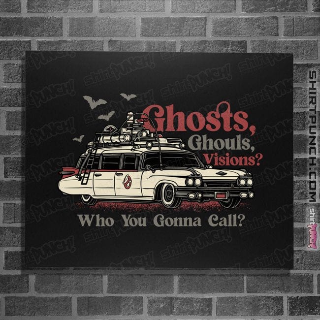 Daily_Deal_Shirts Posters / 4"x6" / Black Ghosts And Ghouls