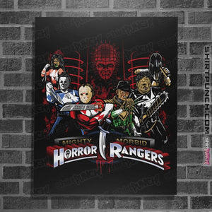 Shirts Posters / 4"x6" / Black Mighty Morbid Horror Rangers