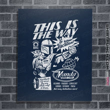 Load image into Gallery viewer, Daily_Deal_Shirts Posters / 4&quot;x6&quot; / Navy Mando Space Lines
