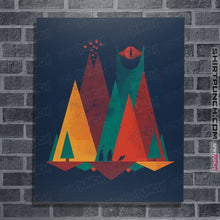Load image into Gallery viewer, Shirts Posters / 4&quot;x6&quot; / Navy Geometric Middle Earth

