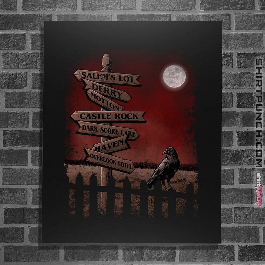 Shirts Posters / 4"x6" / Black Horror Crossroads