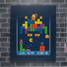 Load image into Gallery viewer, Daily_Deal_Shirts Posters / 4&quot;x6&quot; / Navy Gamer Nostalgia
