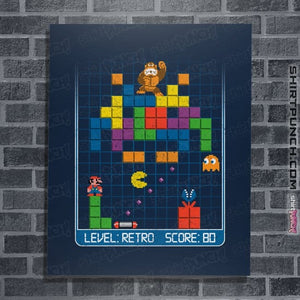Daily_Deal_Shirts Posters / 4"x6" / Navy Gamer Nostalgia