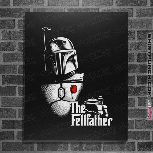 Secret_Shirts Posters / 4"x6" / Black Fettfather
