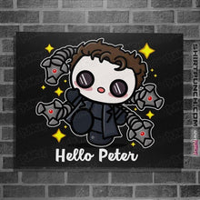 Load image into Gallery viewer, Shirts Posters / 4&quot;x6&quot; / Black Hello Peter
