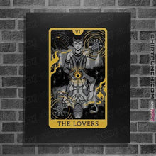 Load image into Gallery viewer, Secret_Shirts Posters / 4&quot;x6&quot; / Black The Lovers Tarot
