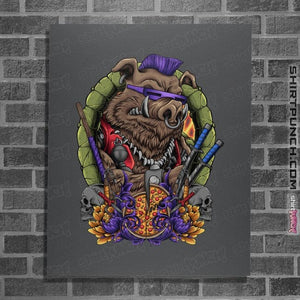 Daily_Deal_Shirts Posters / 4"x6" / Charcoal Bebop Crest